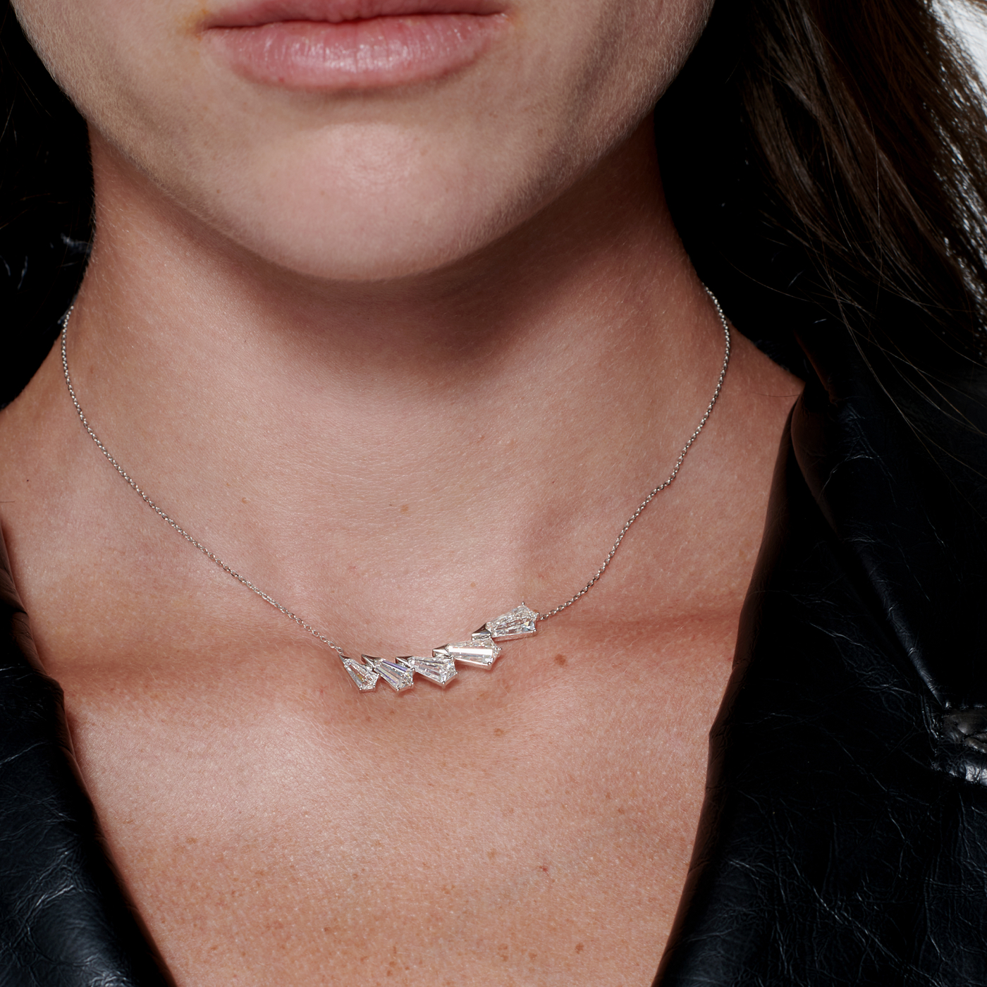 Phoenix Diamond Cluster Pendant Necklace