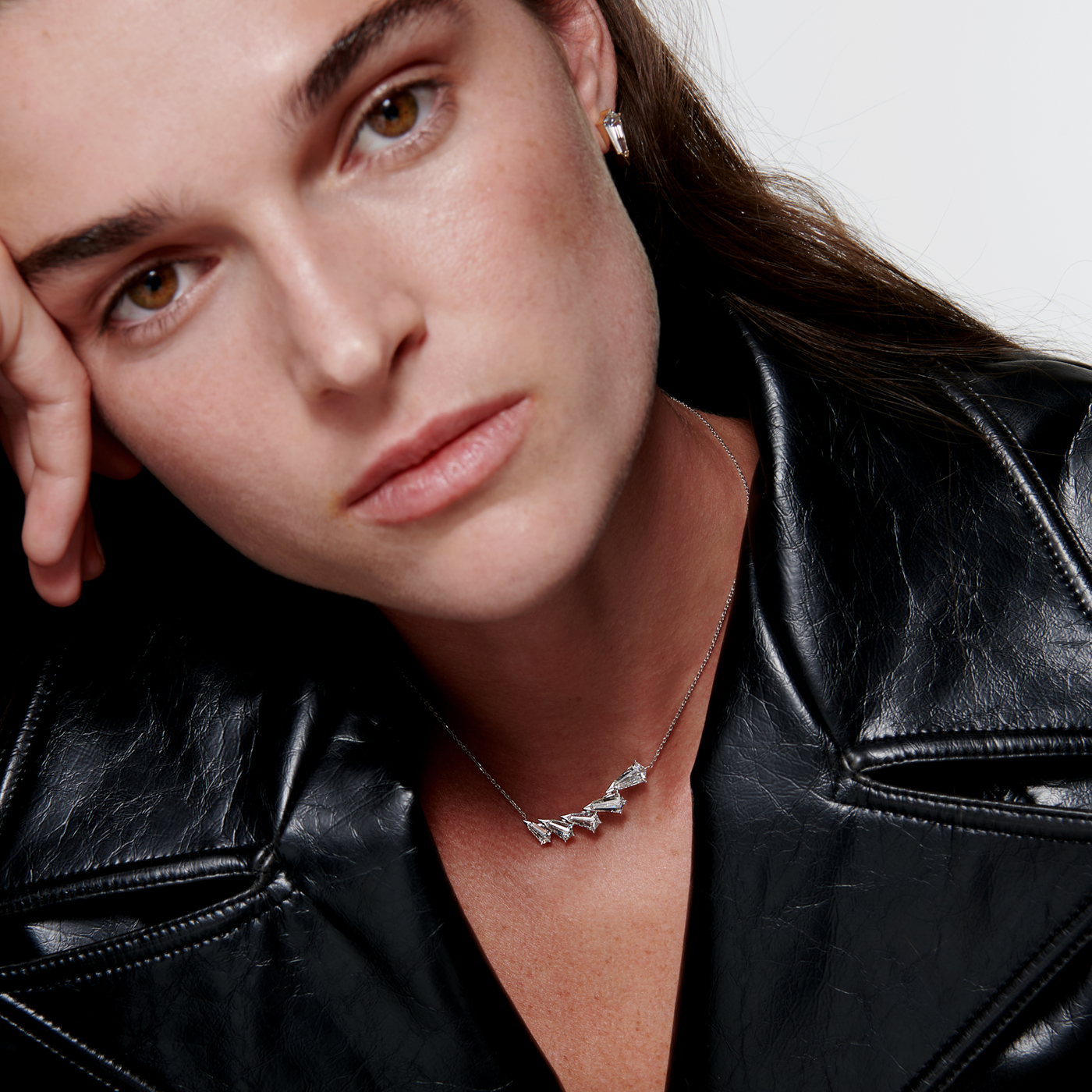 Phoenix Diamond Cluster Pendant Necklace