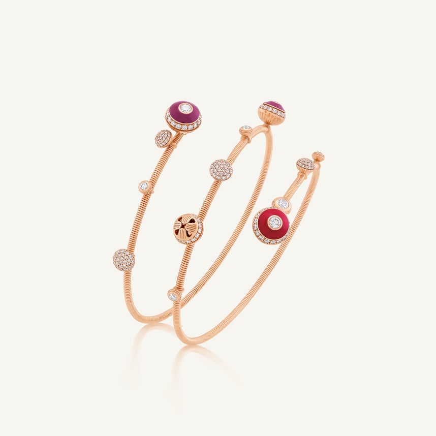 Poetry in Motion Cadence Purple-Red Wrap Bangle