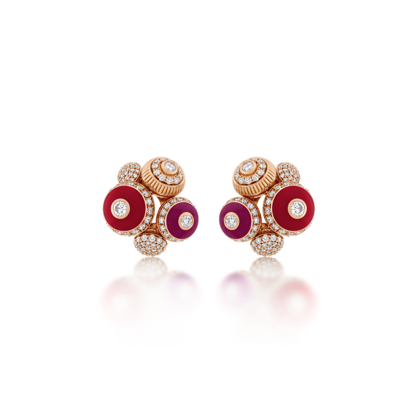 Poetry in Motion Rhapsody Purple-Red Earrings