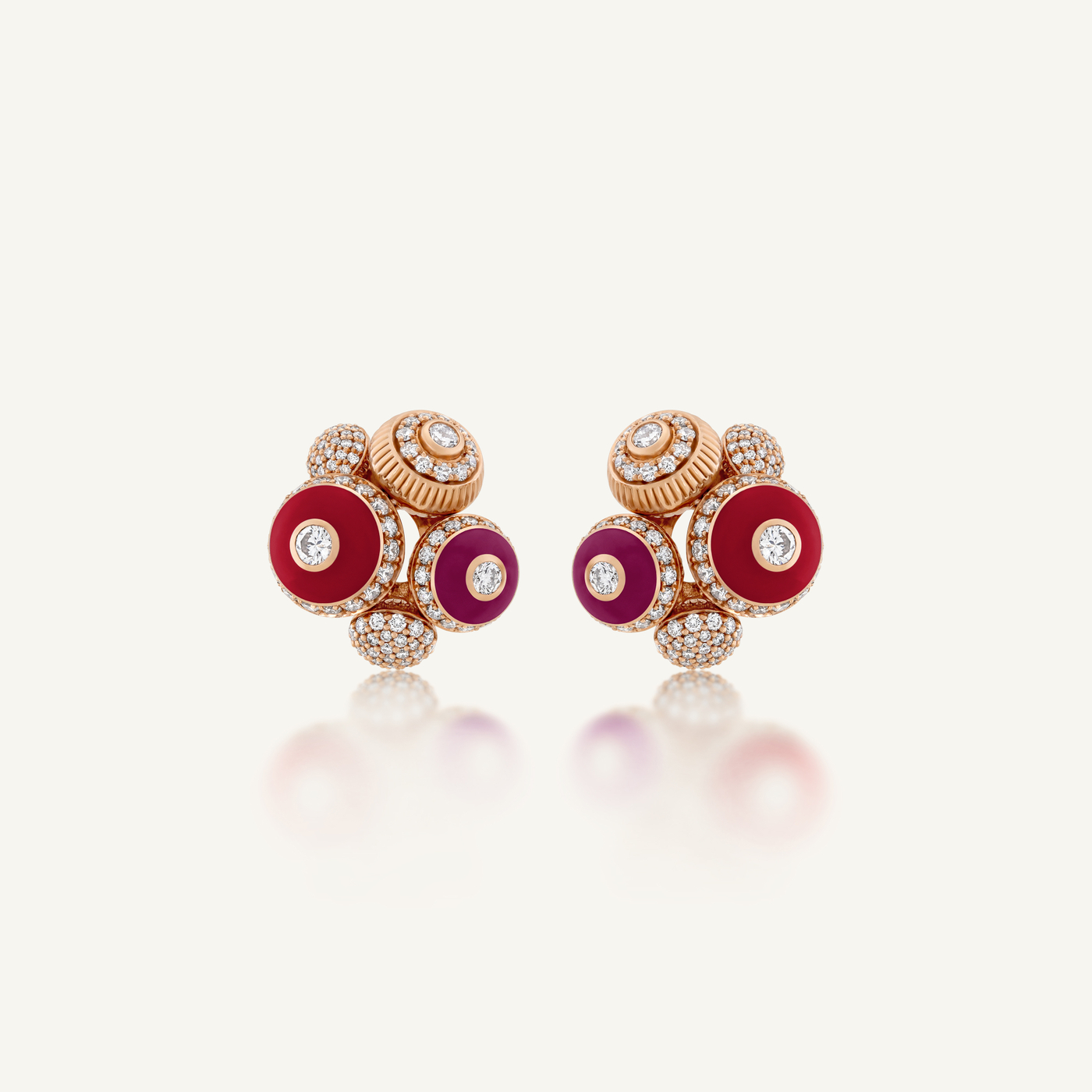 Poetry in Motion Rhapsody Purple-Red Earrings