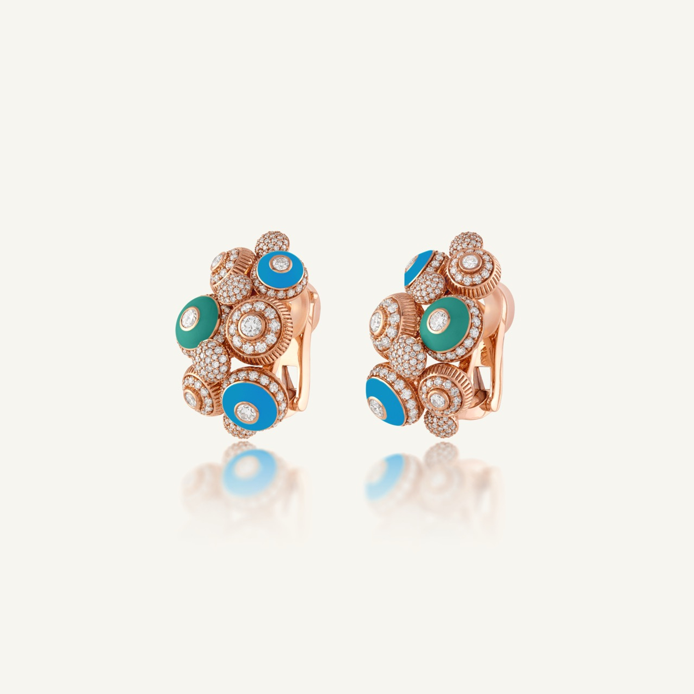 Poetry in Motion Symphony Blue-Green Earrings