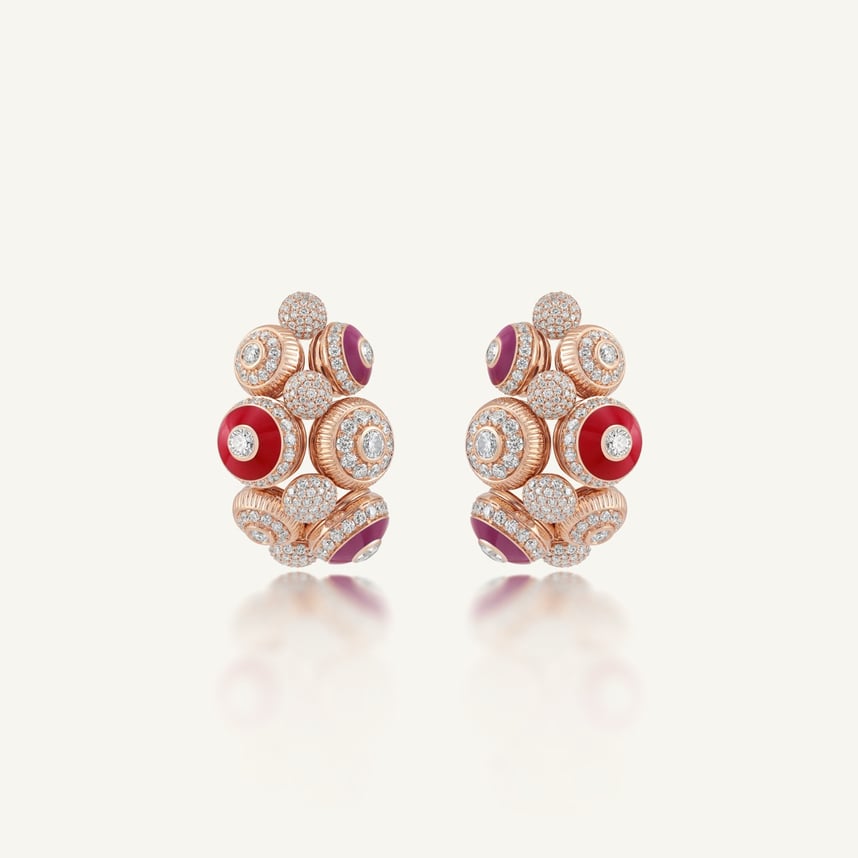 Poetry in Motion Symphony Purple-Red Earrings