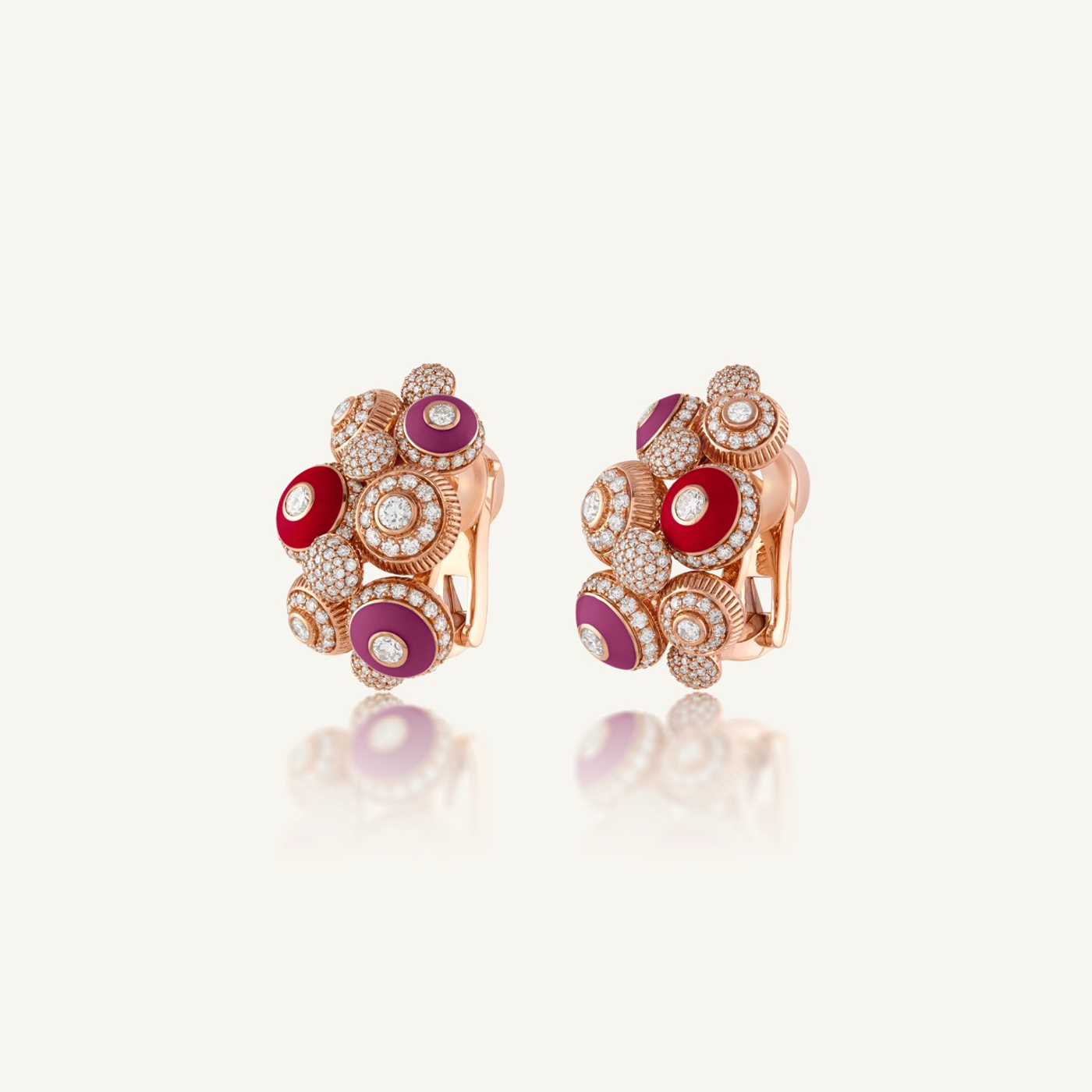 Poetry in Motion Symphony Purple-Red Earrings