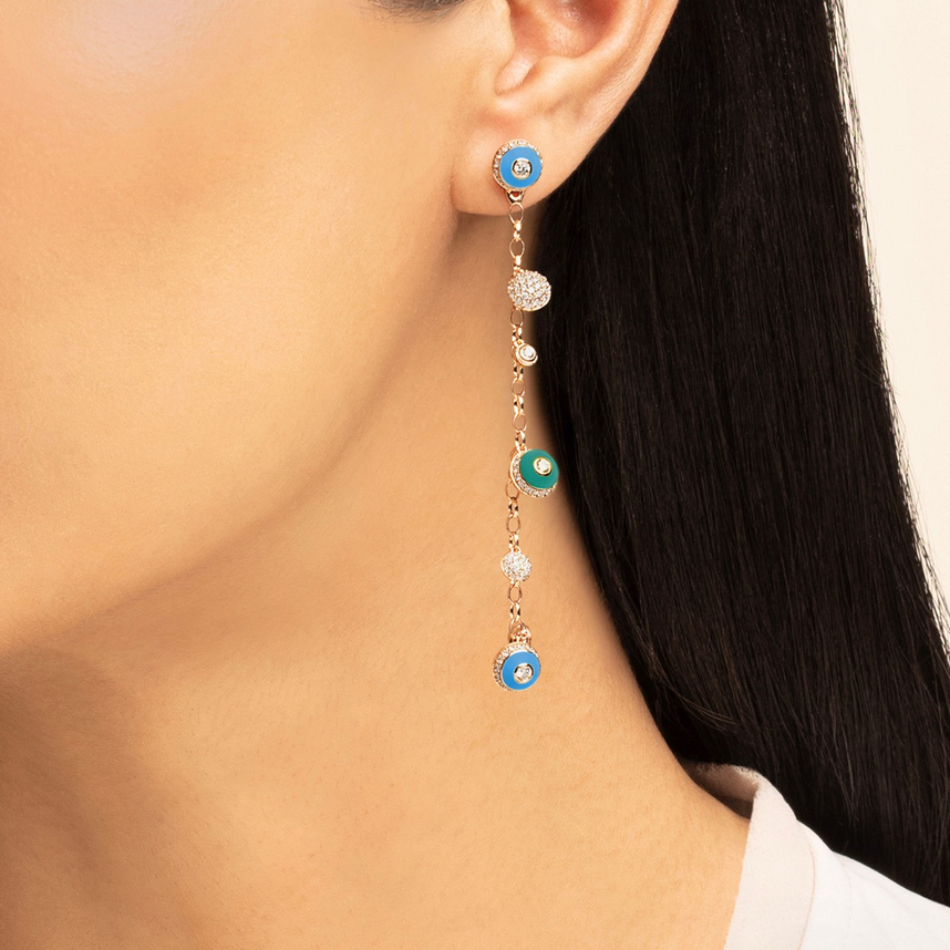 Poetry in Motion Rhythm Blue-Green Danglers