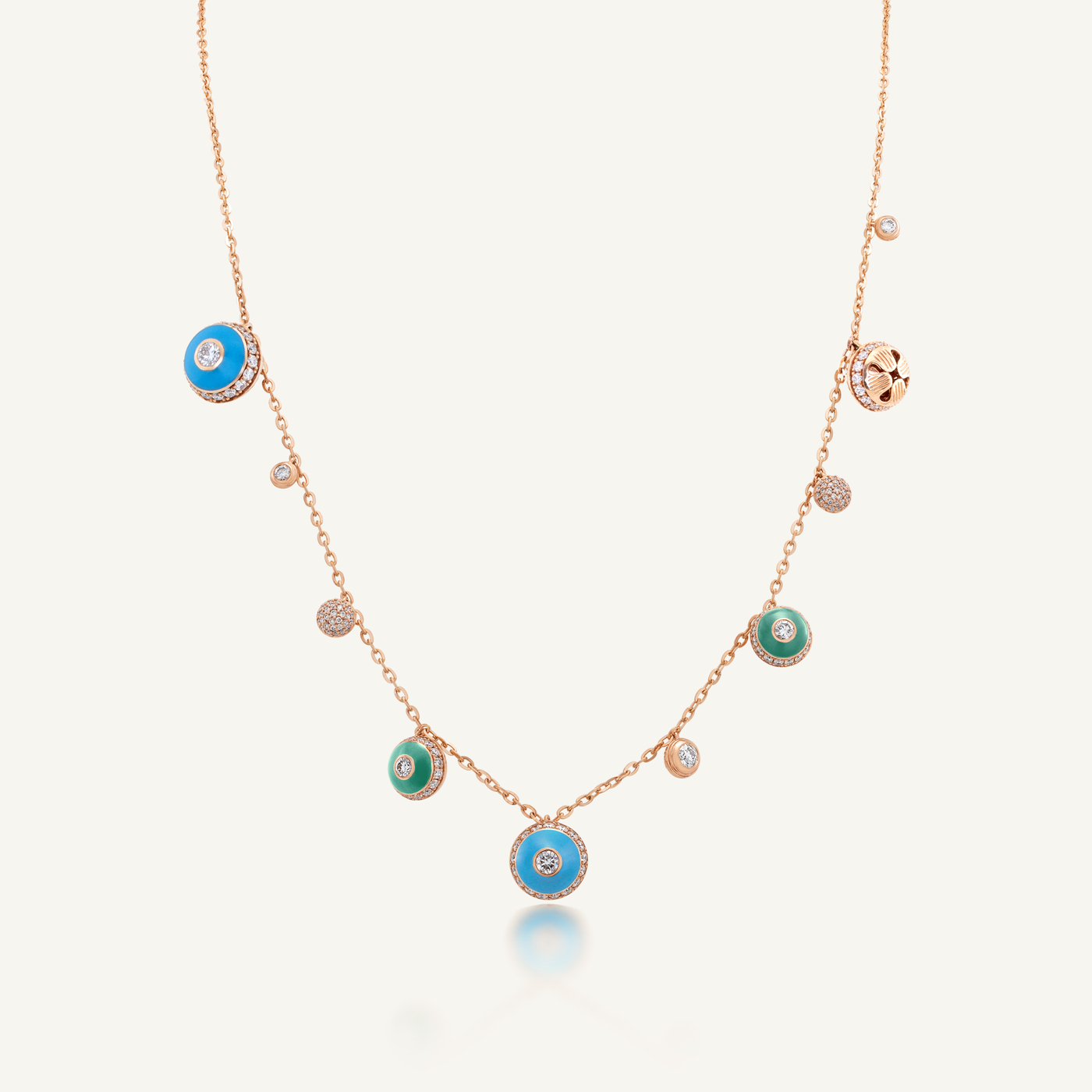 Poetry in Motion Sway Blue-Green Necklace