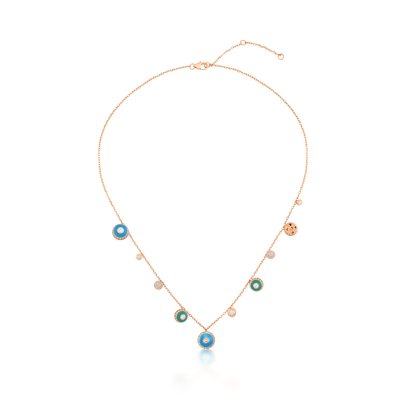 Poetry in Motion Sway Blue-Green Necklace