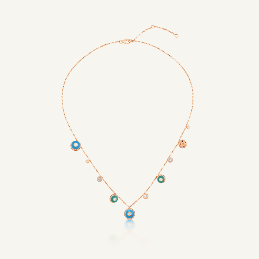 Poetry in Motion Sway Blue-Green Necklace