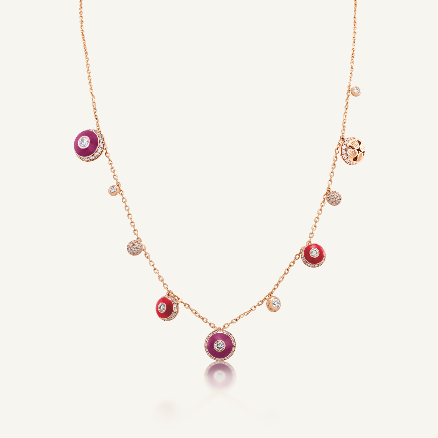 Poetry in Motion Sway Purple-Red Necklace