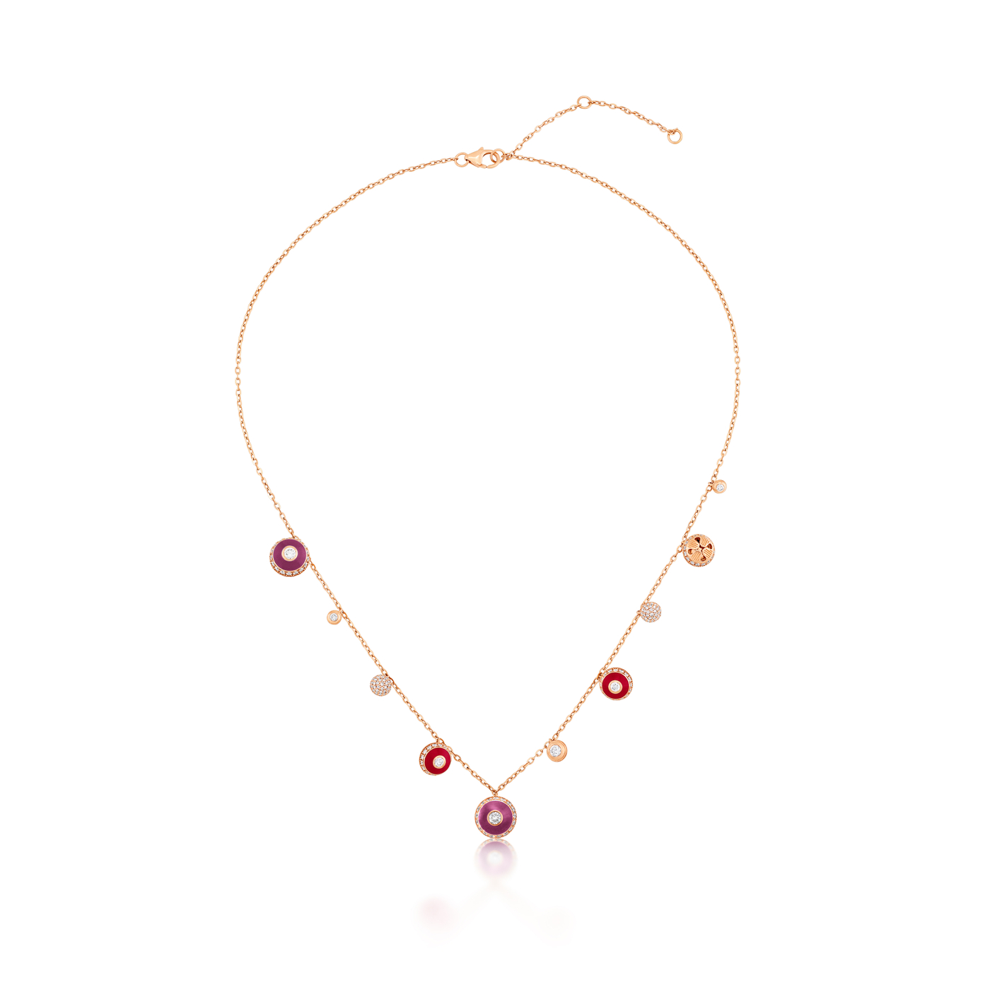 Poetry in Motion Sway Purple-Red Necklace