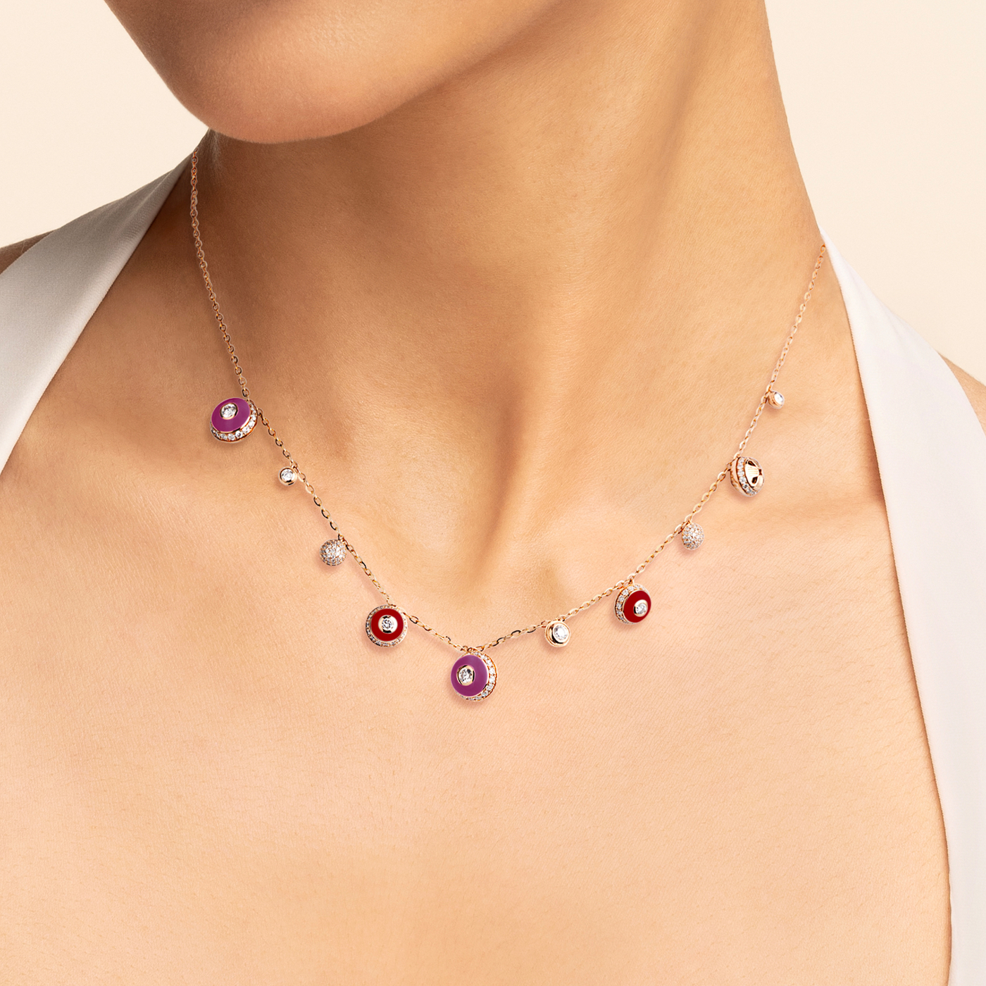 Poetry in Motion Sway Purple-Red Necklace