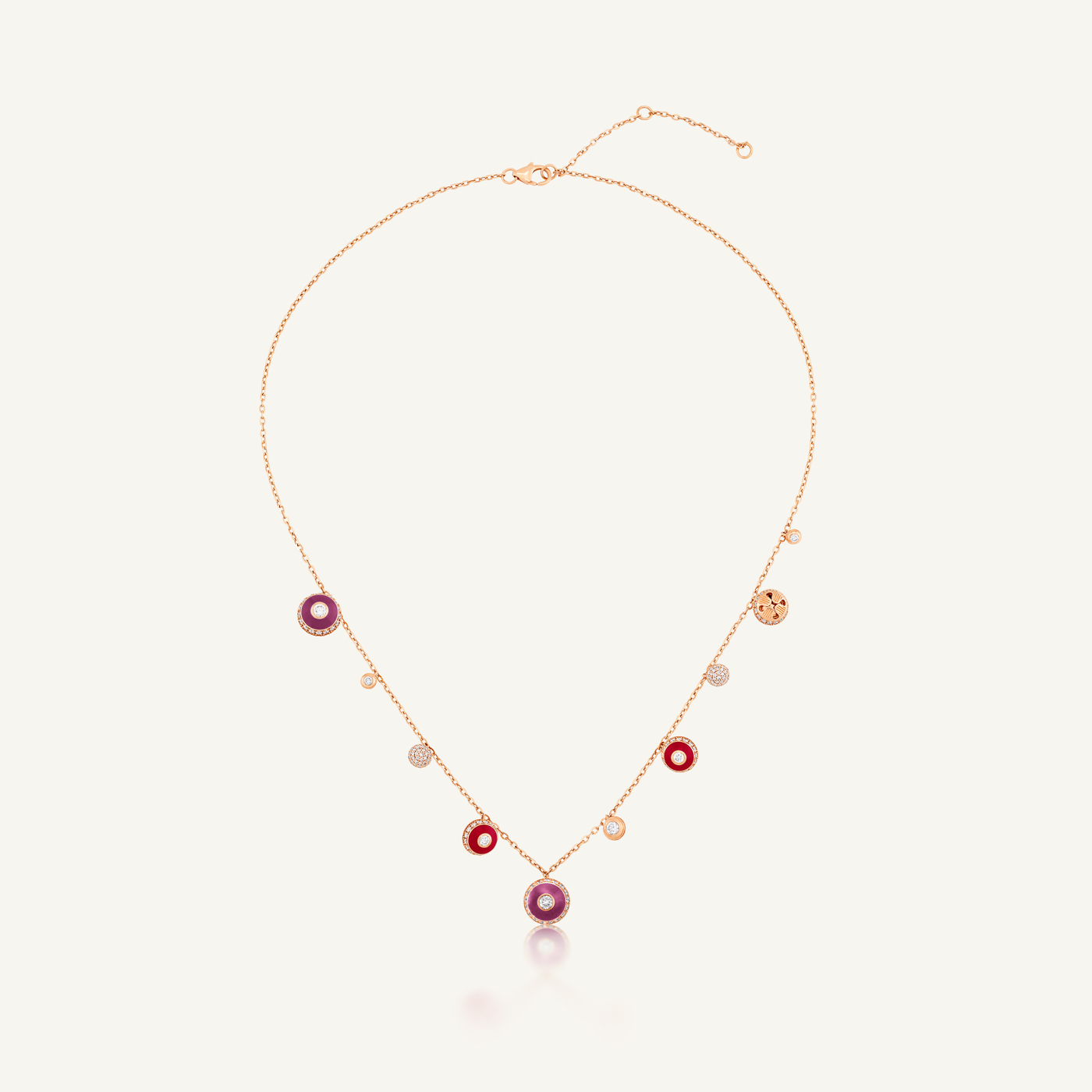 Poetry in Motion Sway Purple-Red Necklace