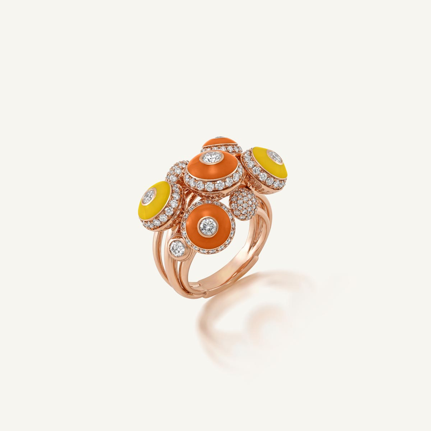 Poetry in Motion Symphony Yellow Orange Ring