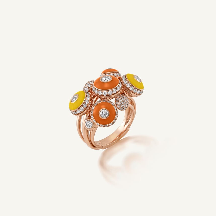 Poetry in Motion Symphony Yellow Orange Ring