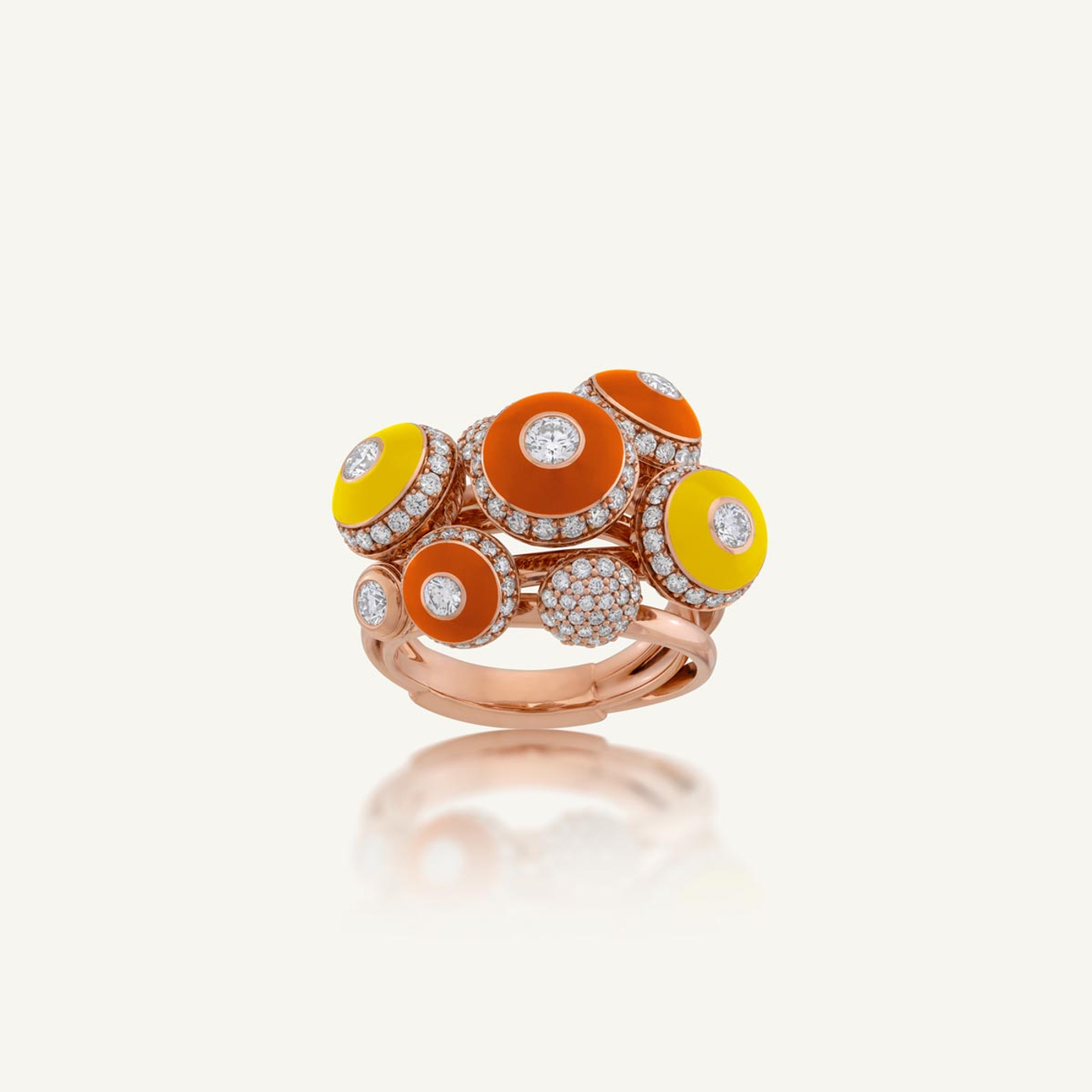 Poetry in Motion Symphony Yellow Orange Ring