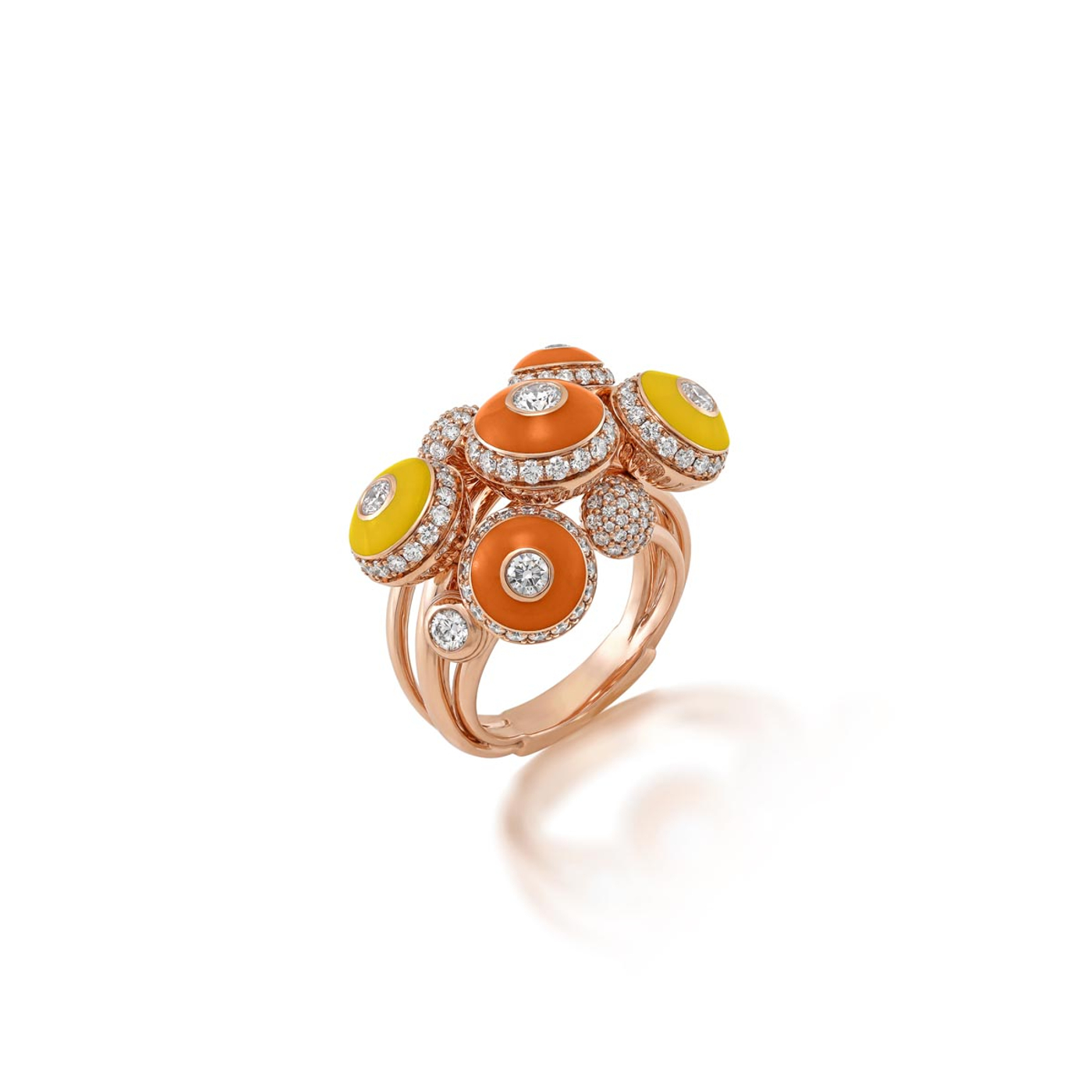 Poetry in Motion Symphony Yellow Orange Ring