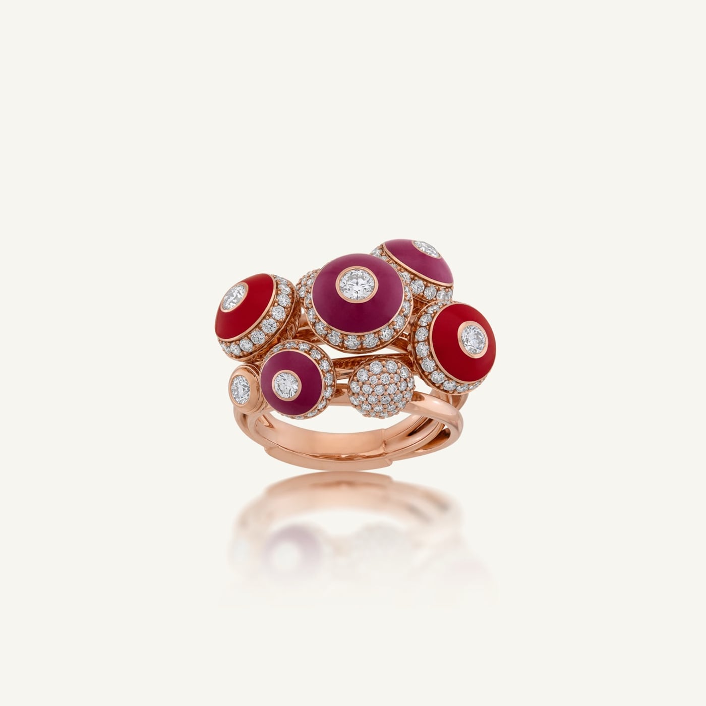 Poetry in Motion Symphony Purple-Red Ring