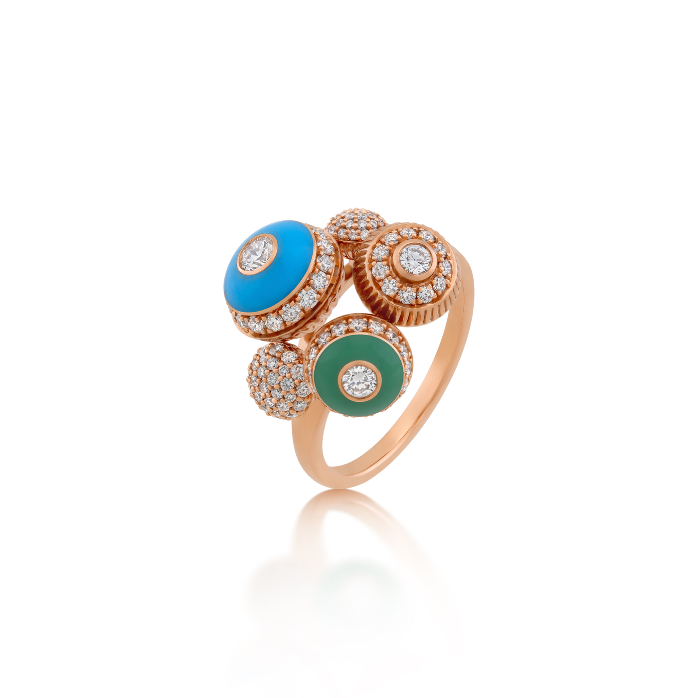 Poetry in Motion Rhapsody Blue-Green Ring