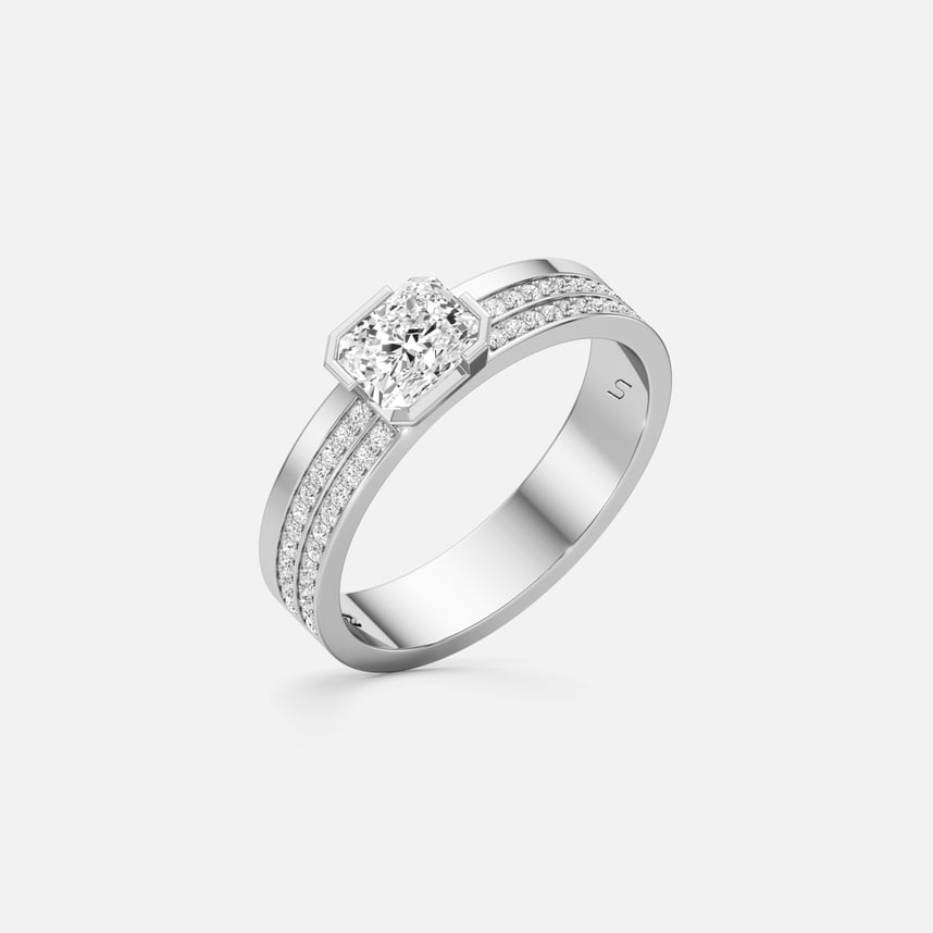Meta Radiant Double Pavé Statement Band