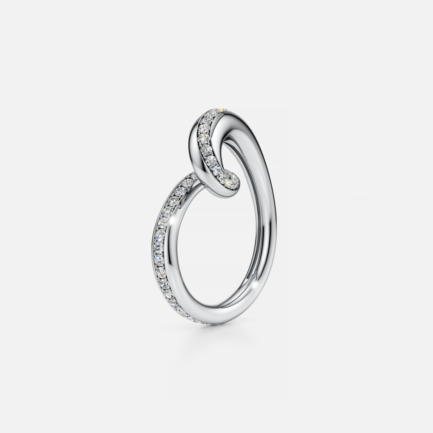 Whirlwind Diamond Pavé Accent Ring