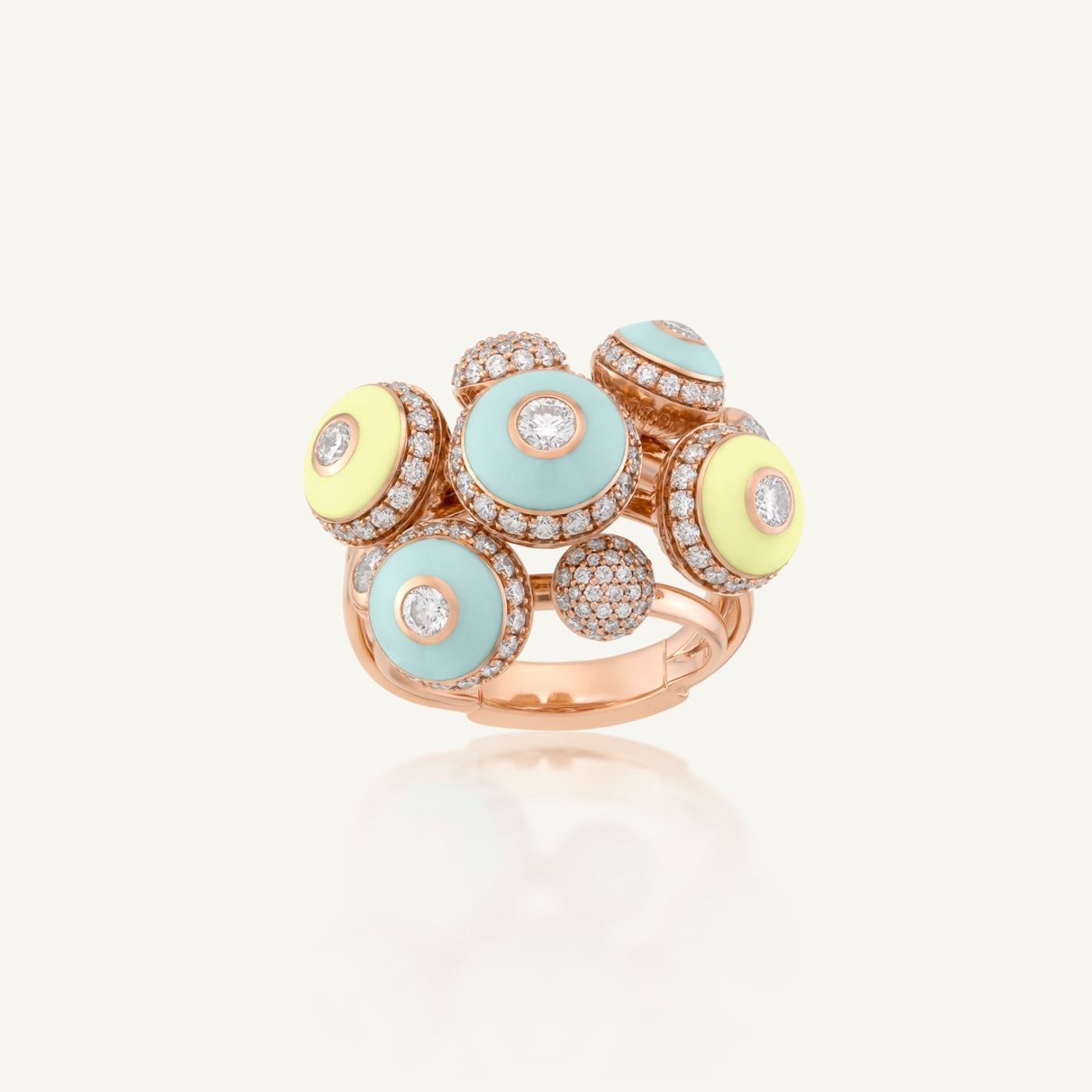 Poetry in Motion Symphony Yellow-Green Ring
