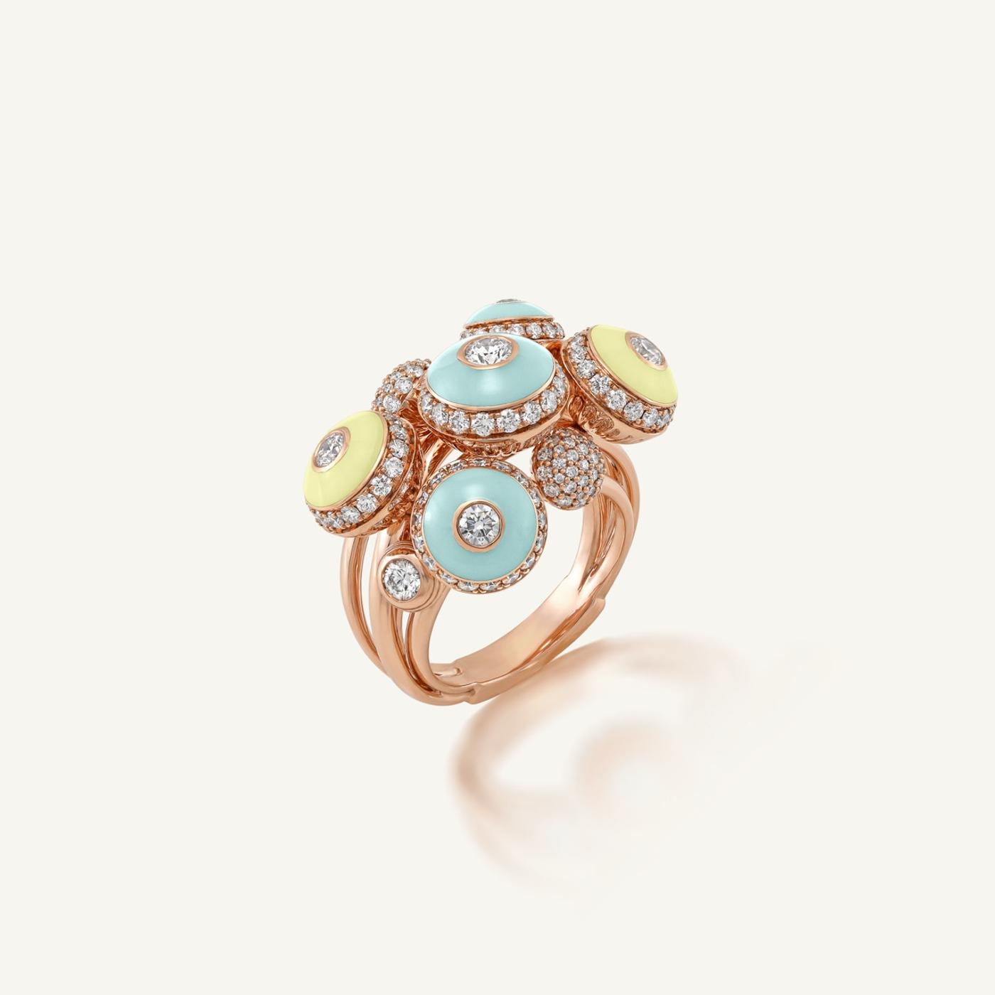 Poetry in Motion Symphony Yellow-Green Ring