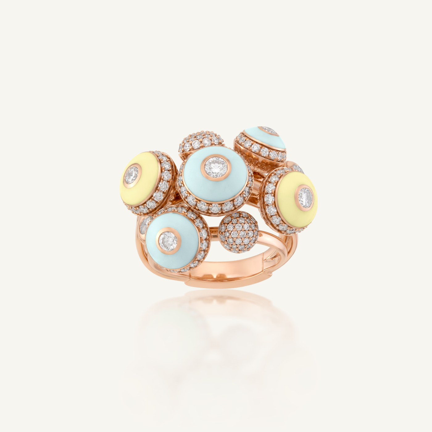 Poetry in Motion Symphony Yellow-Green Ring