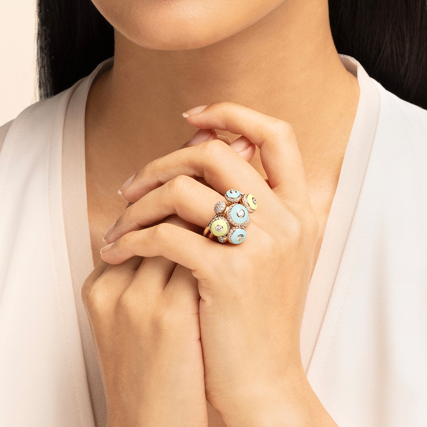 Poetry in Motion Symphony Yellow-Green Ring