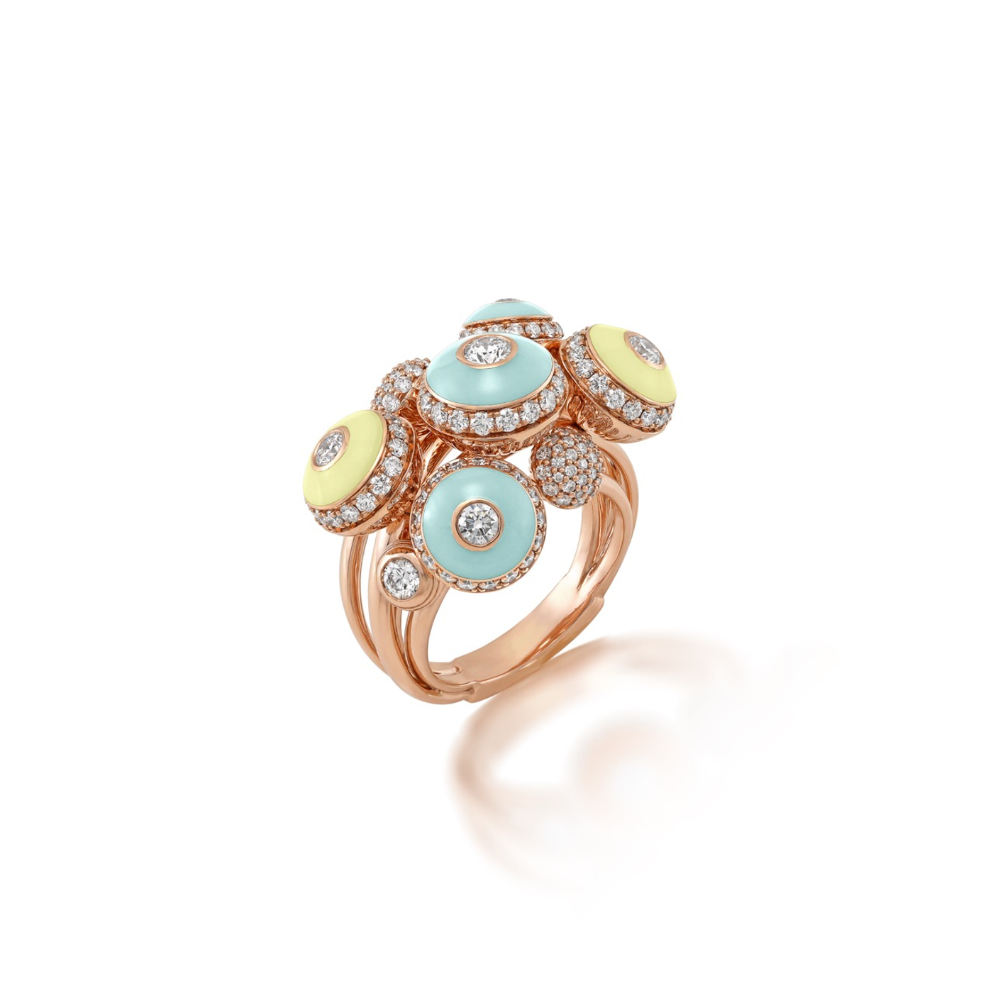 Poetry in Motion Symphony Yellow-Green Ring