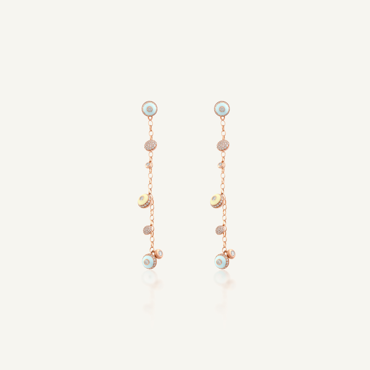 Poetry in Motion Rhythm Yellow-Green Danglers