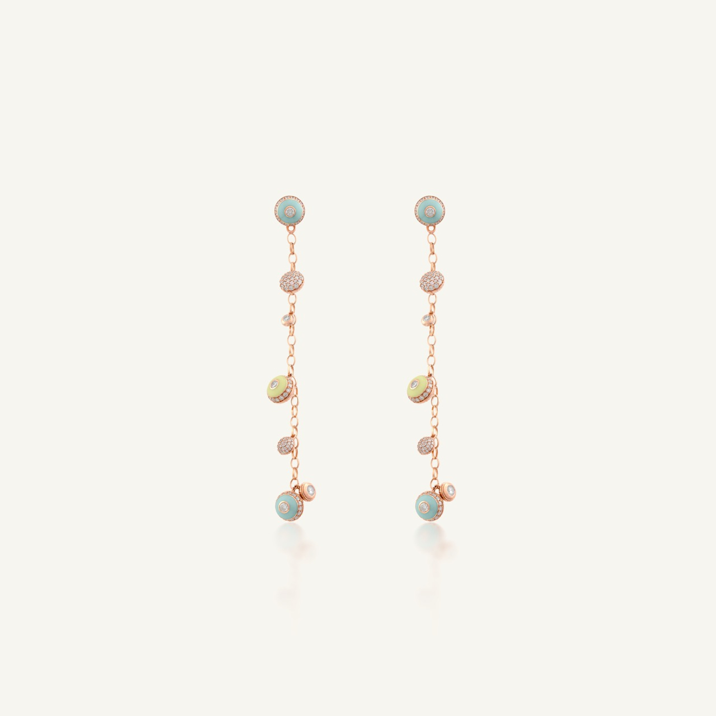 Poetry in Motion Rhythm Yellow-Green Danglers