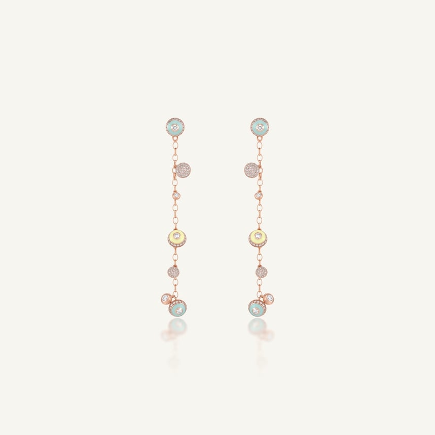 Poetry in Motion Rhythm Yellow-Green Danglers