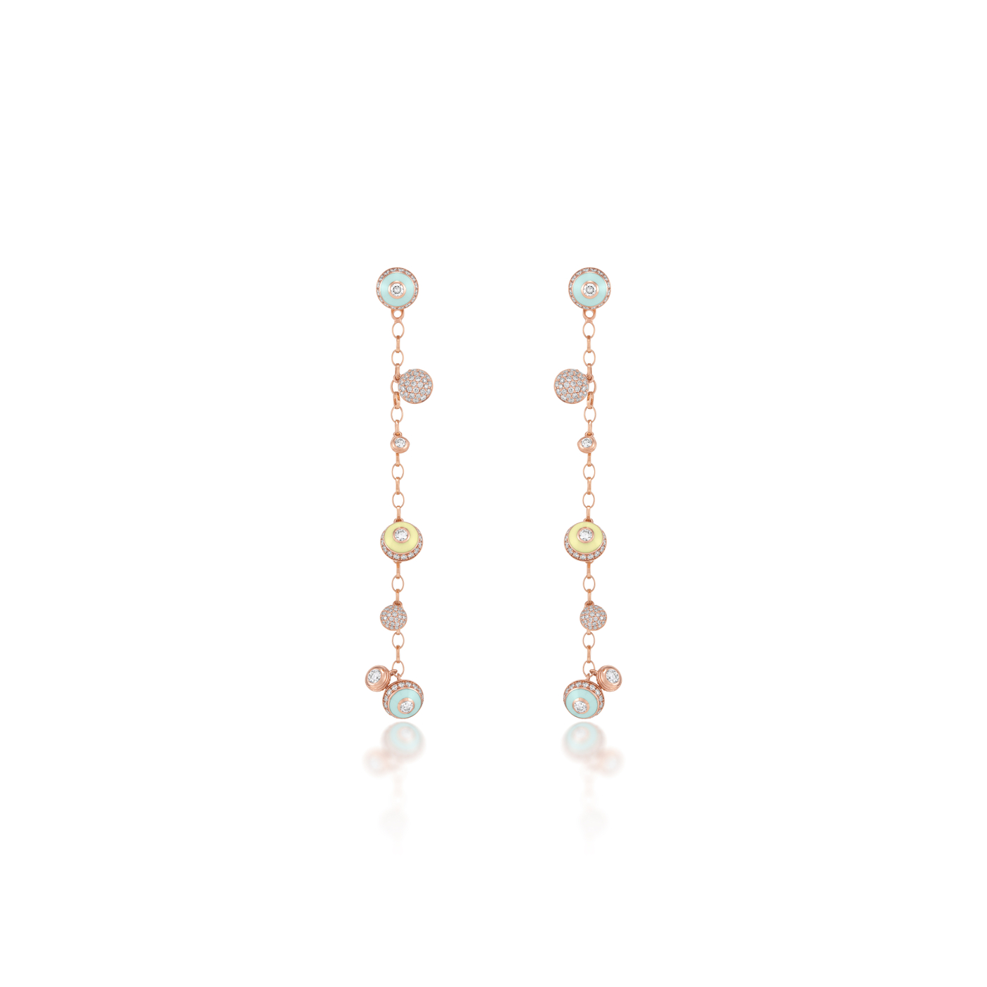 Poetry in Motion Rhythm Yellow-Green Danglers