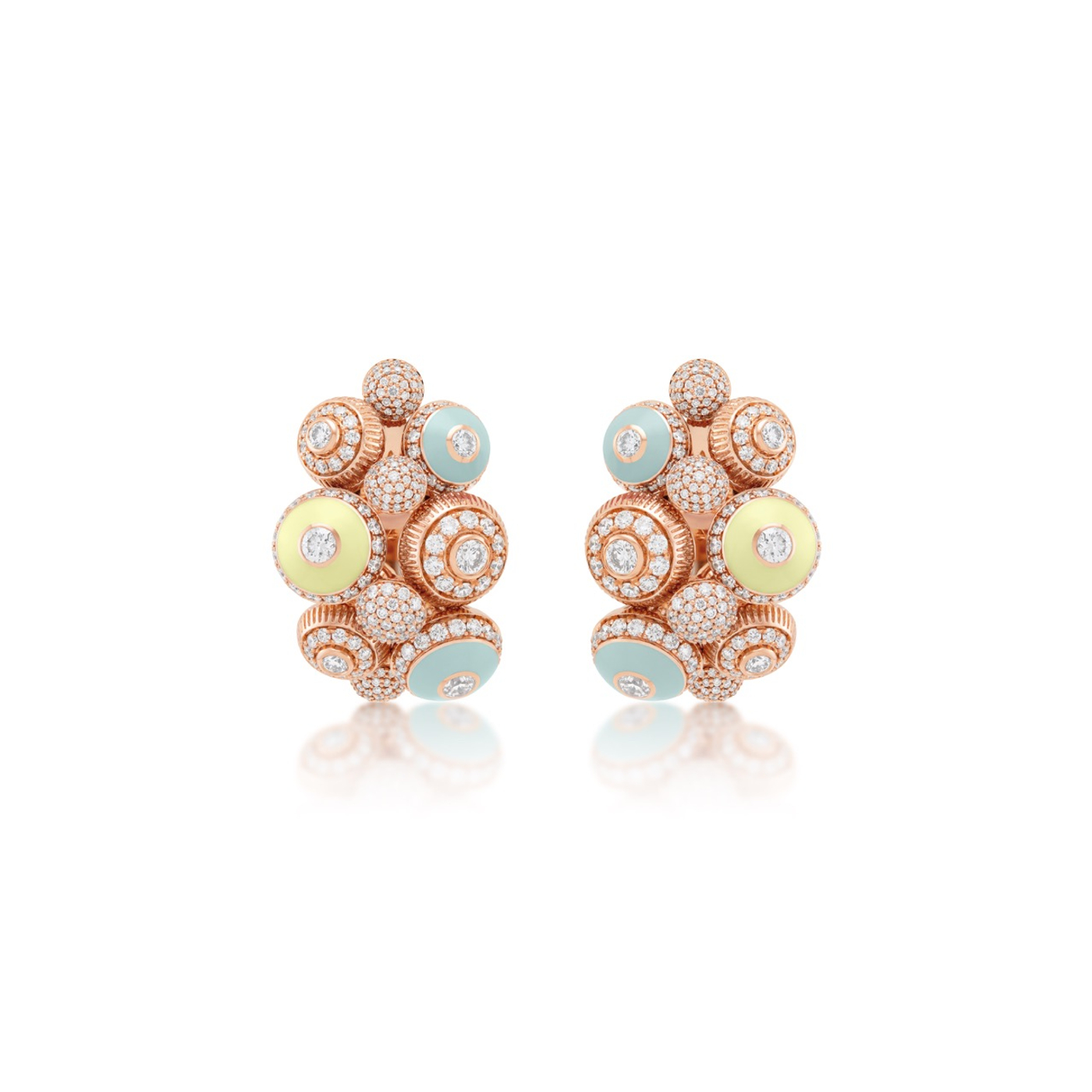 Poetry in Motion Symphony Yellow-Green Earrings