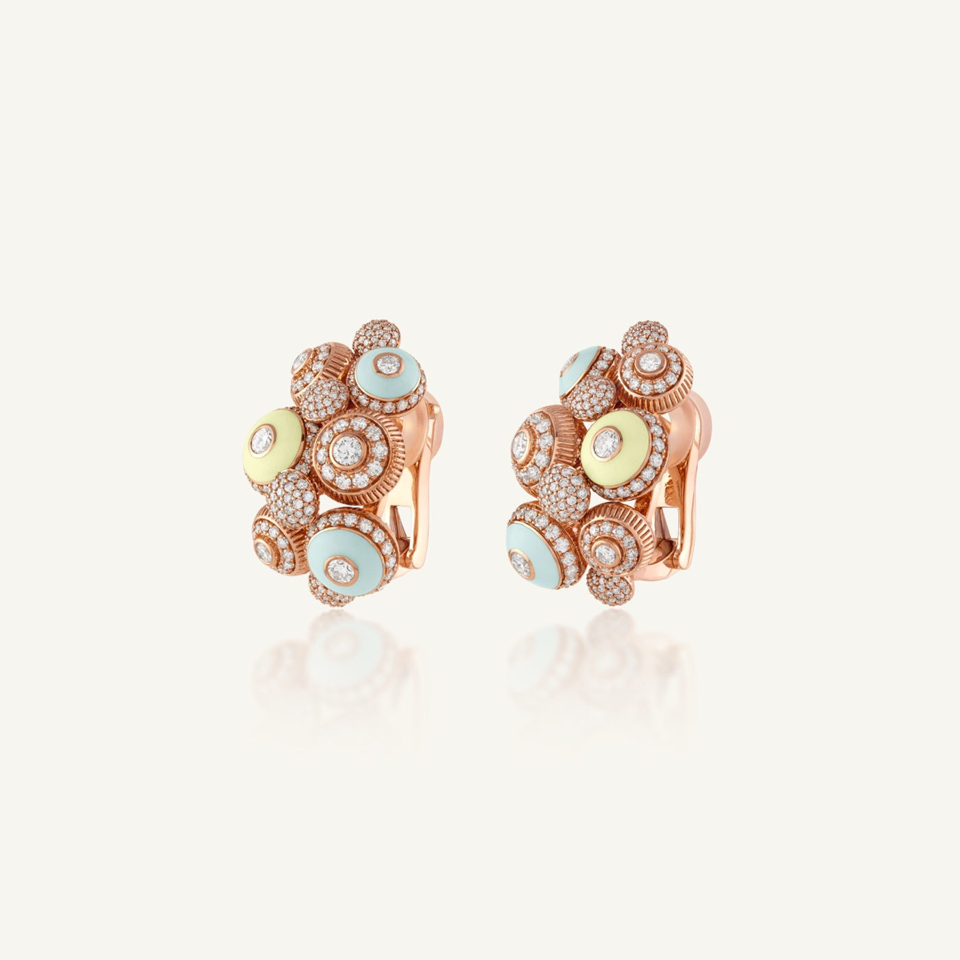 Poetry in Motion Symphony Yellow-Green Earrings