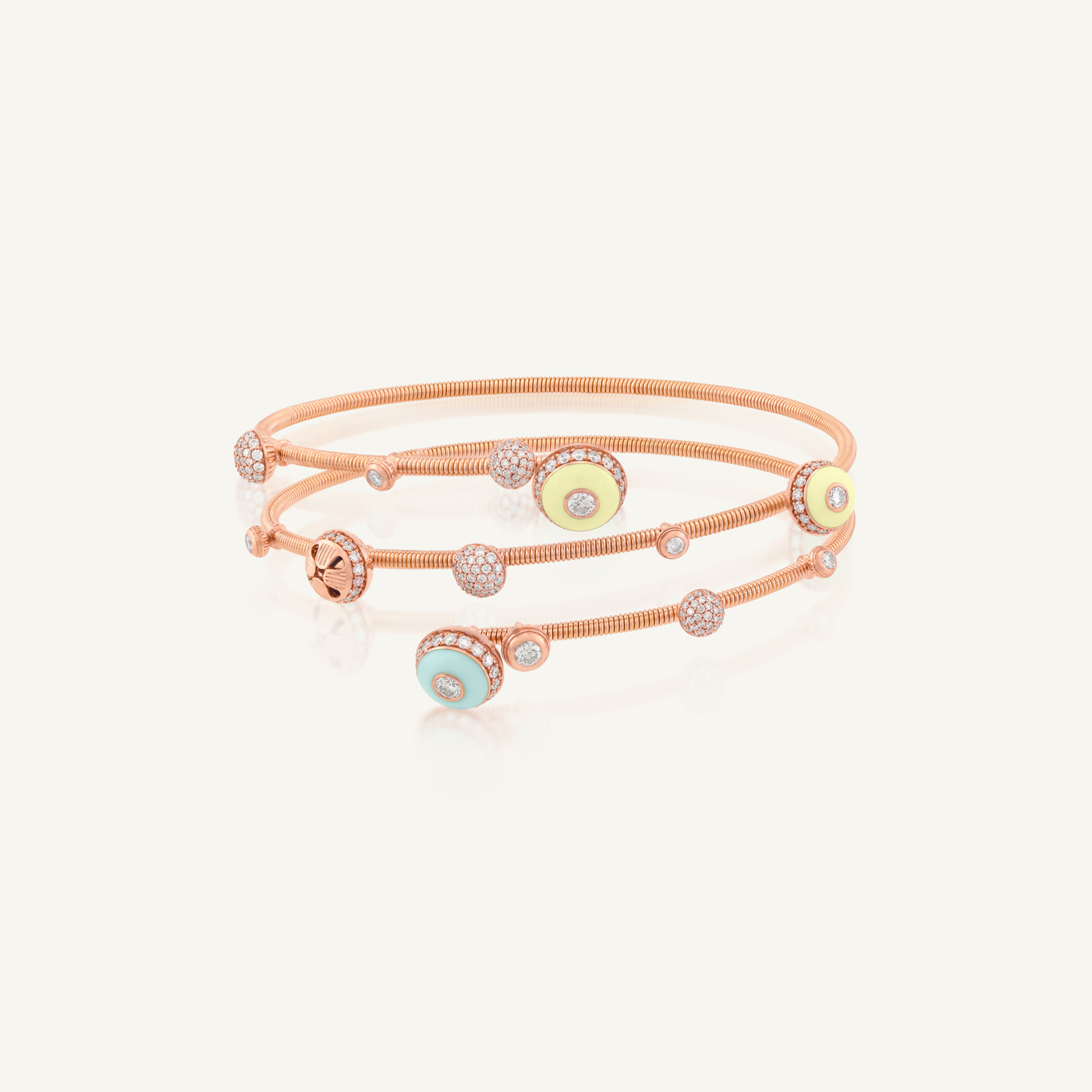 Poetry in Motion Cadence Yellow-Green Wrap Bangle