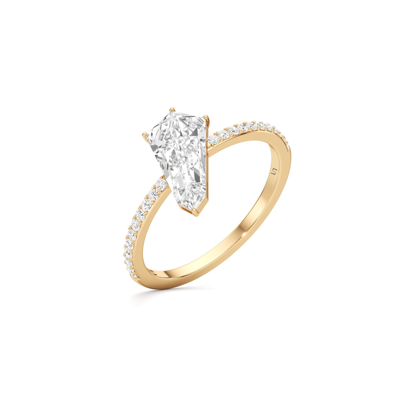 Phoenix Solitaire Pavé Ring