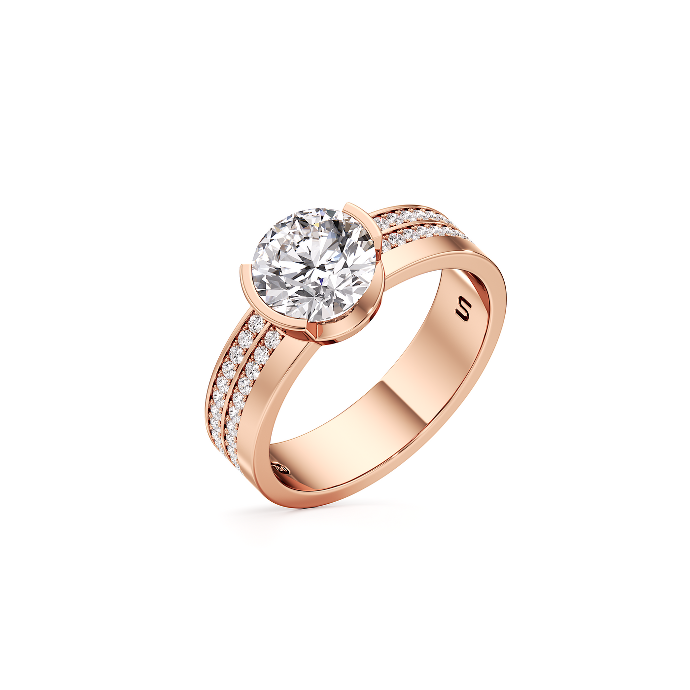 Meta Round Statement Diamond Band