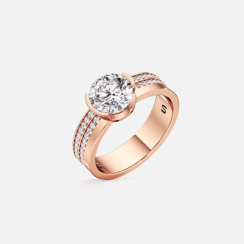 Meta Round Statement Diamond Band