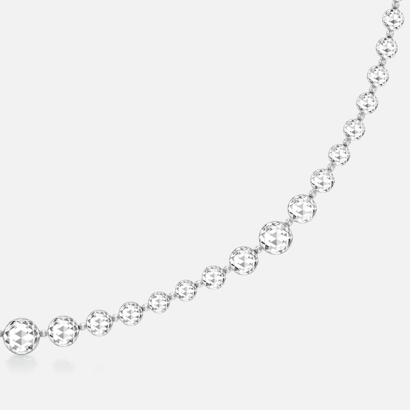 Bubble Diamond Wreath Necklace