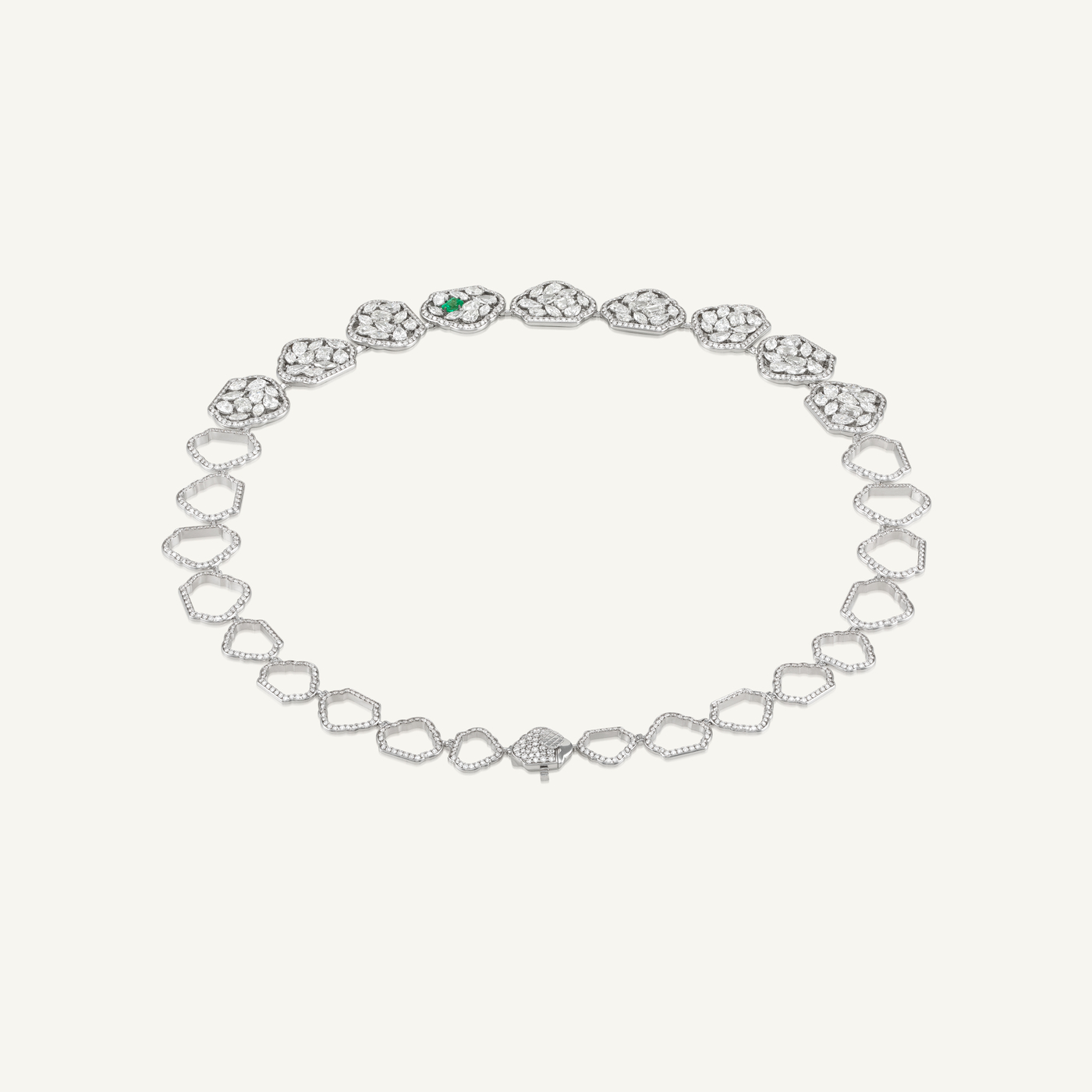 Diversa Emerald Statement Necklace