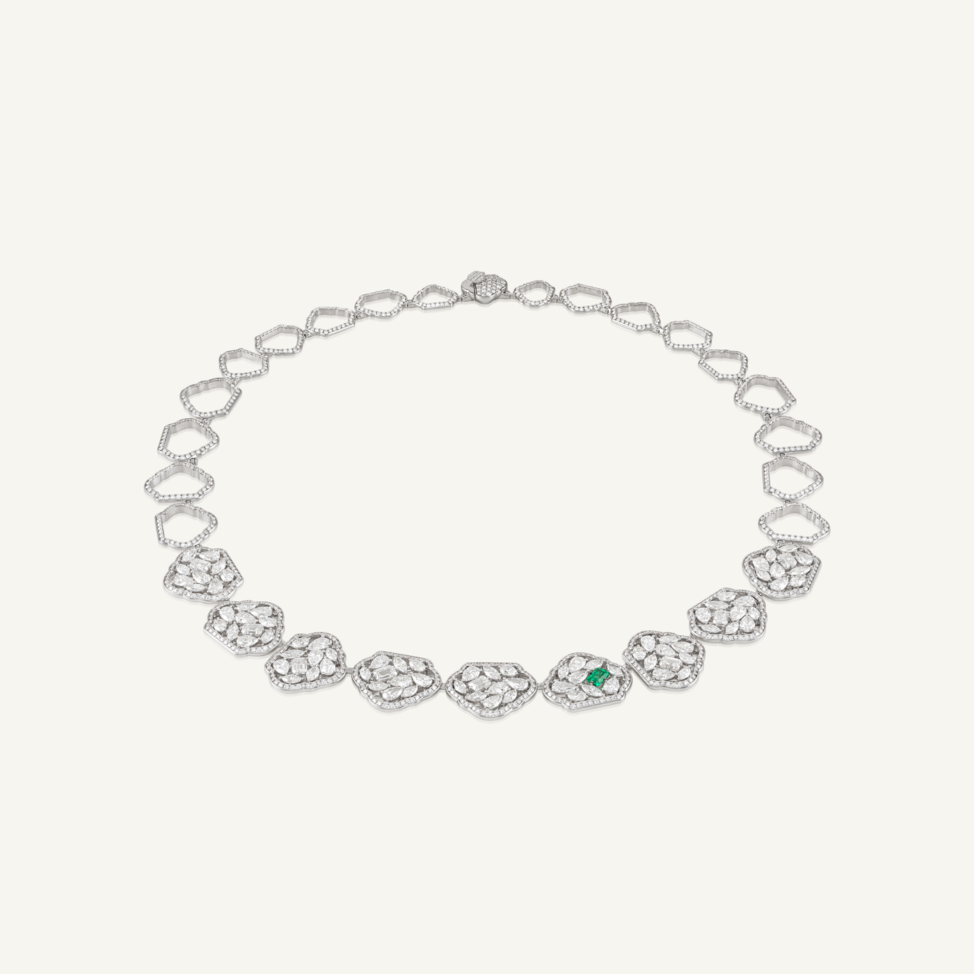 Diversa Emerald Statement Necklace