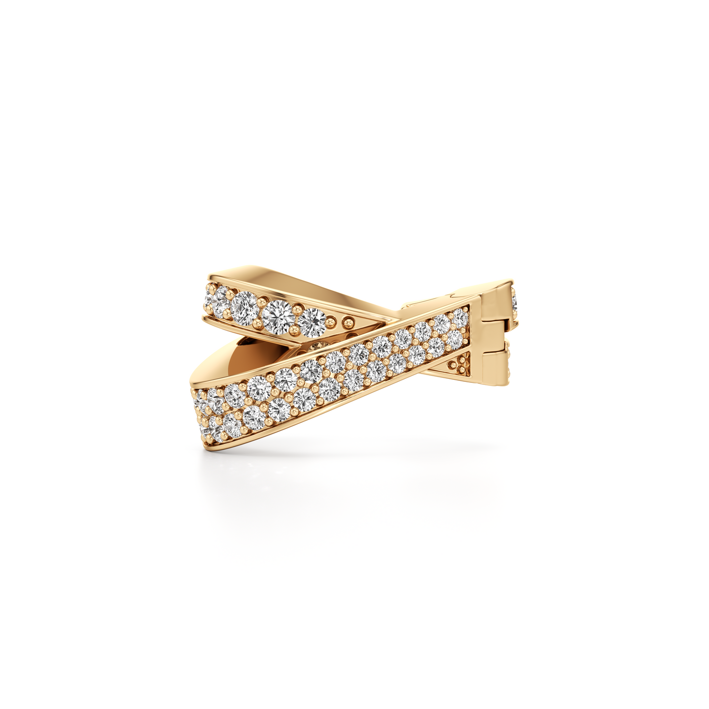 Infinite Diamond Pavé Single Cuff Earring
