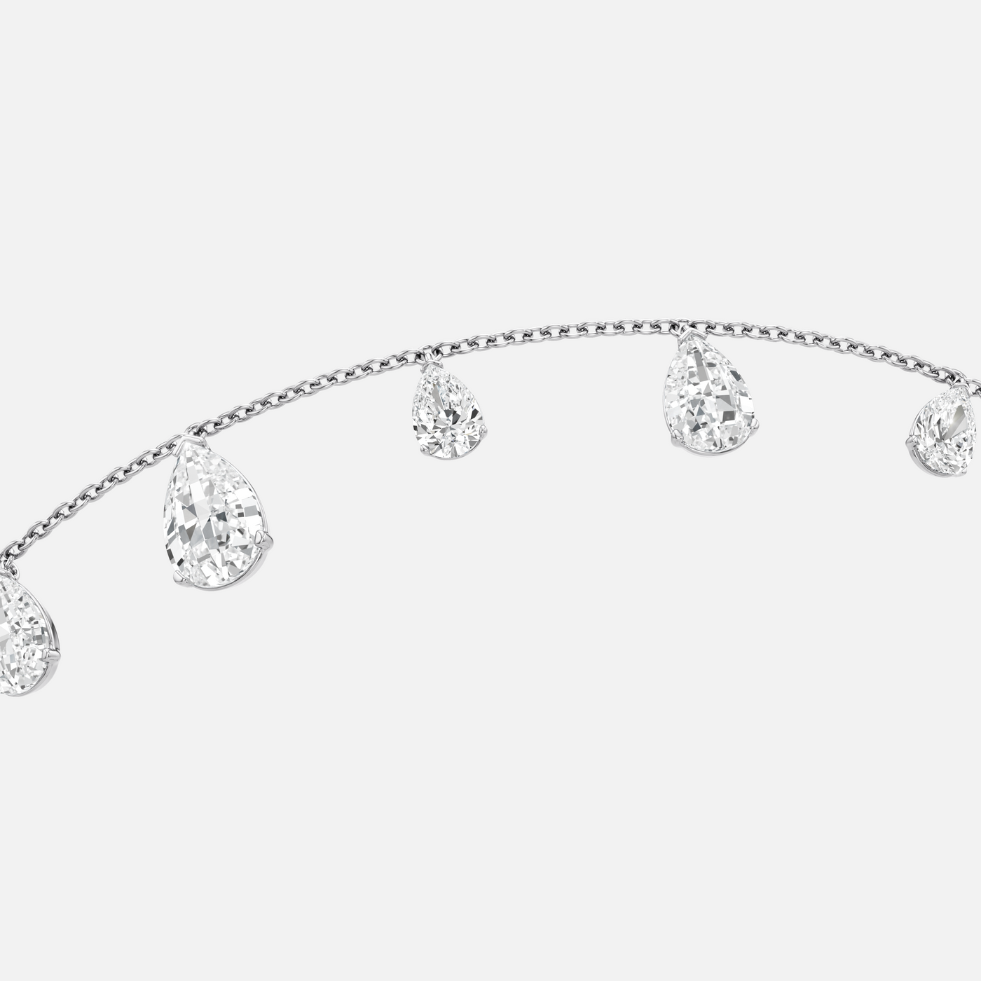 Tear Diamond Charm Bracelet