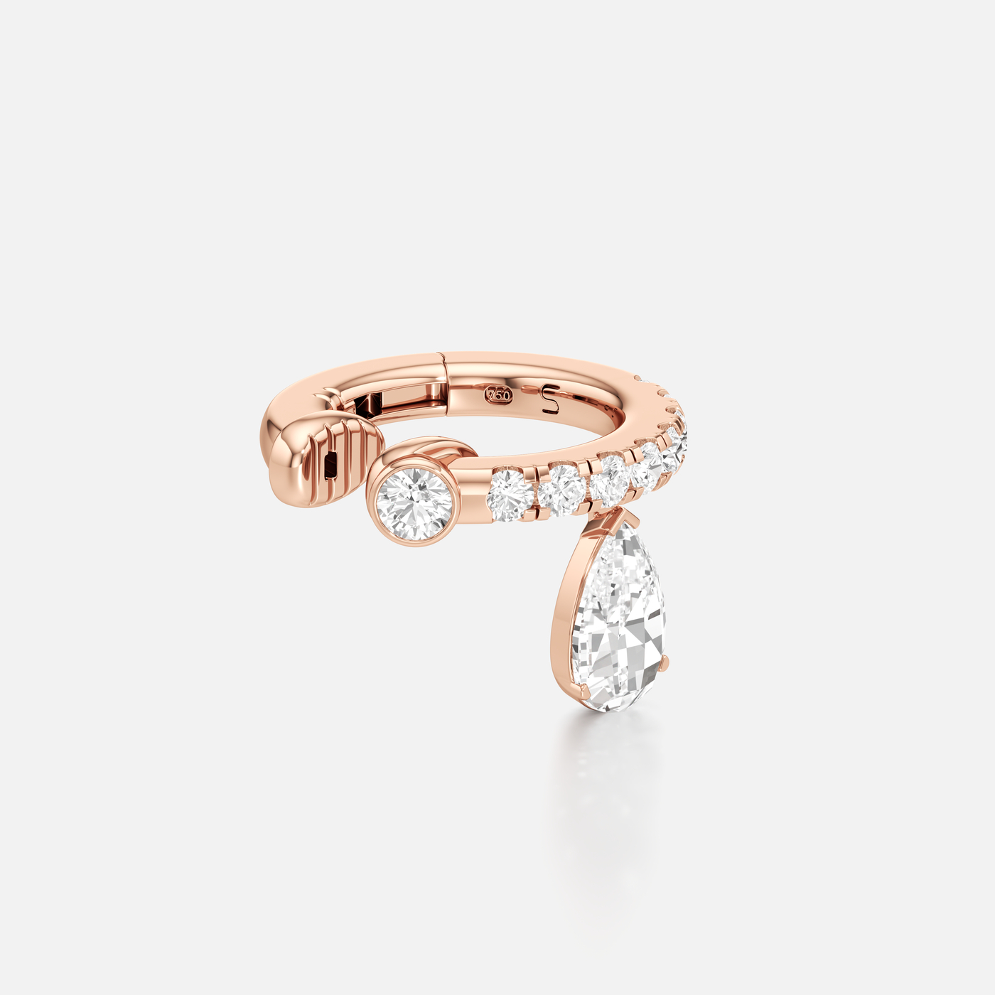 Tear Petite Diamond Earcuff
