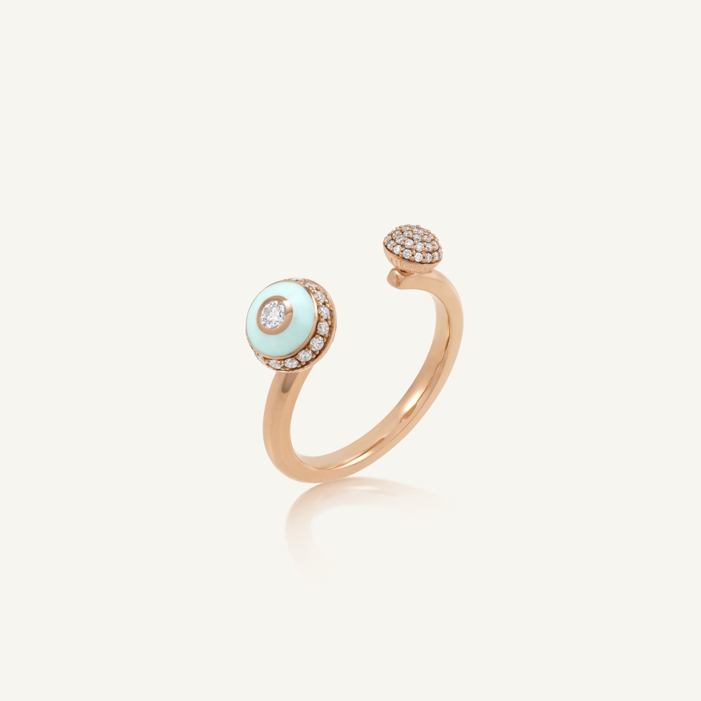 Poetry in Motion Green Open Stackable Ring