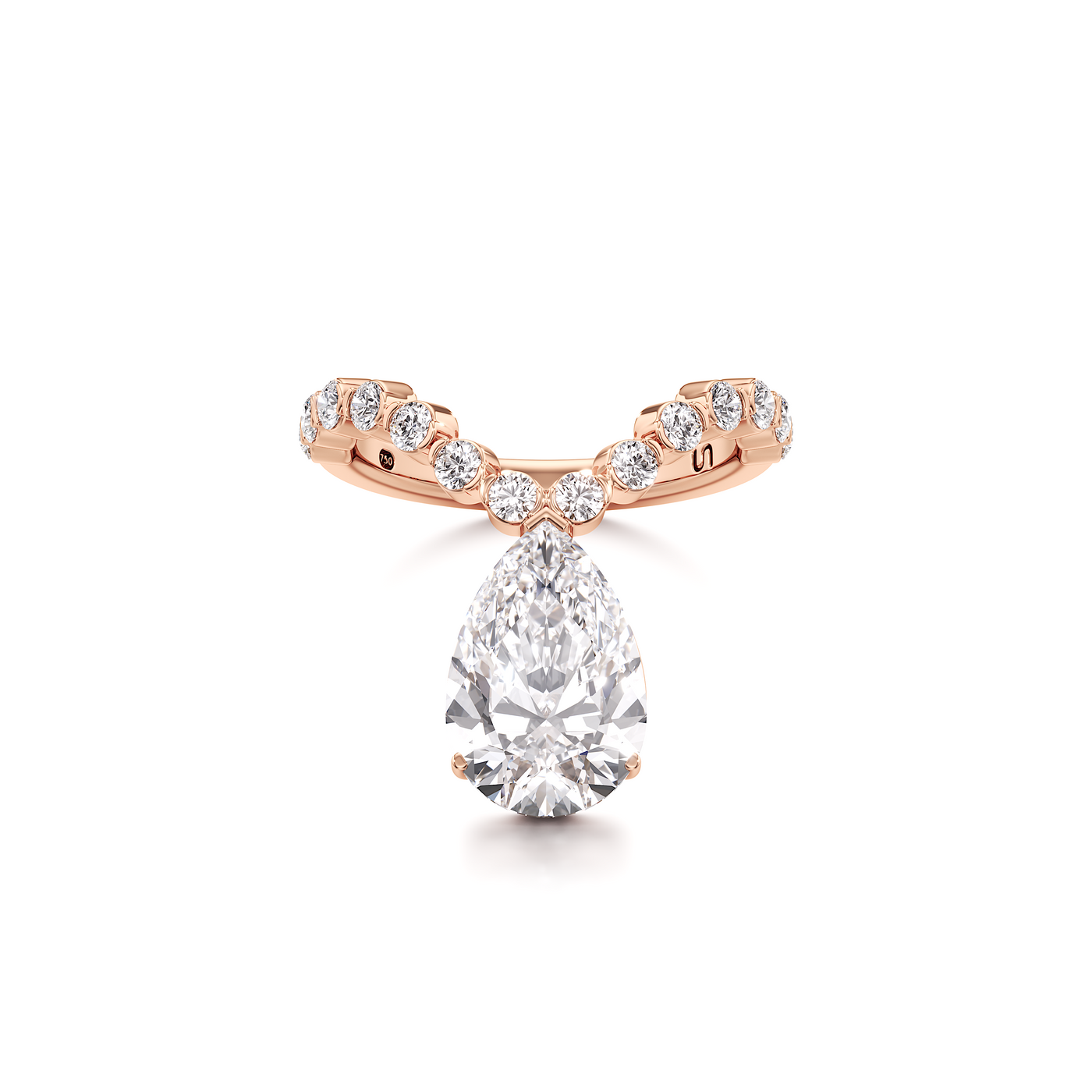 Bague courbe Tear Curve - Grand Modèle