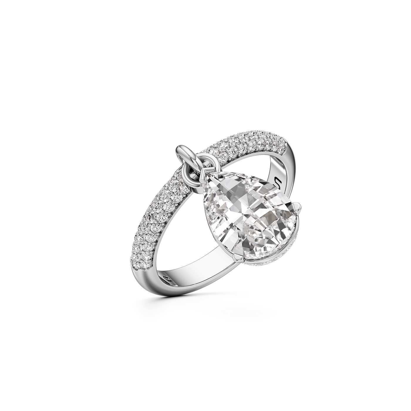 Tear Diamond Sway Ring