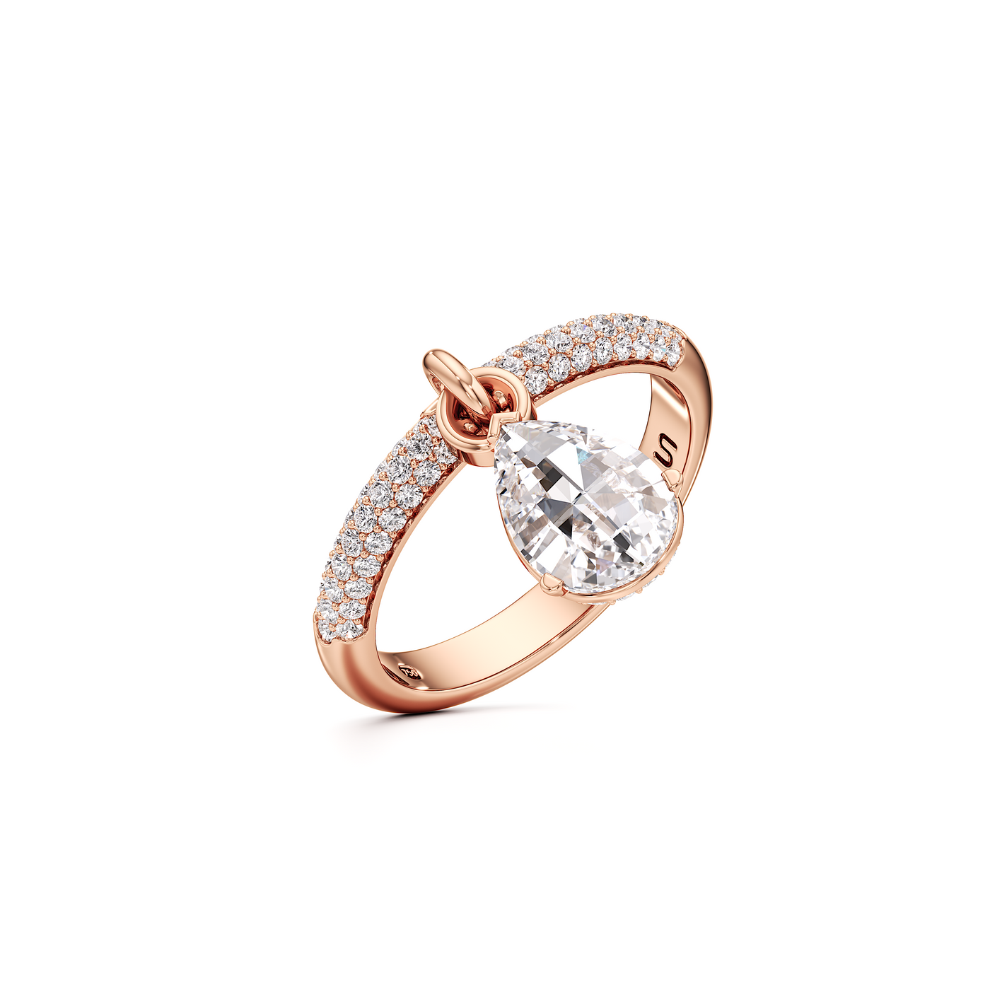 Tear Diamond Sway Ring