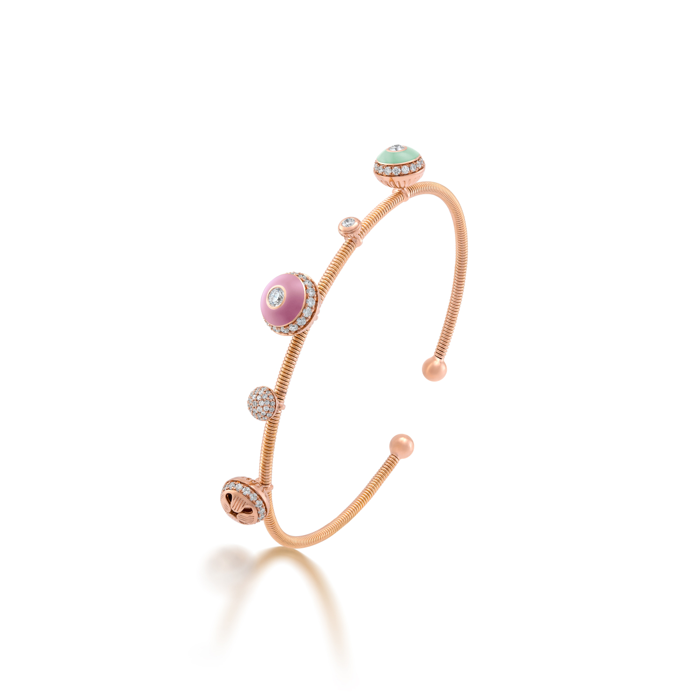 Poetry in Motion Sway Pink-Green Bangle